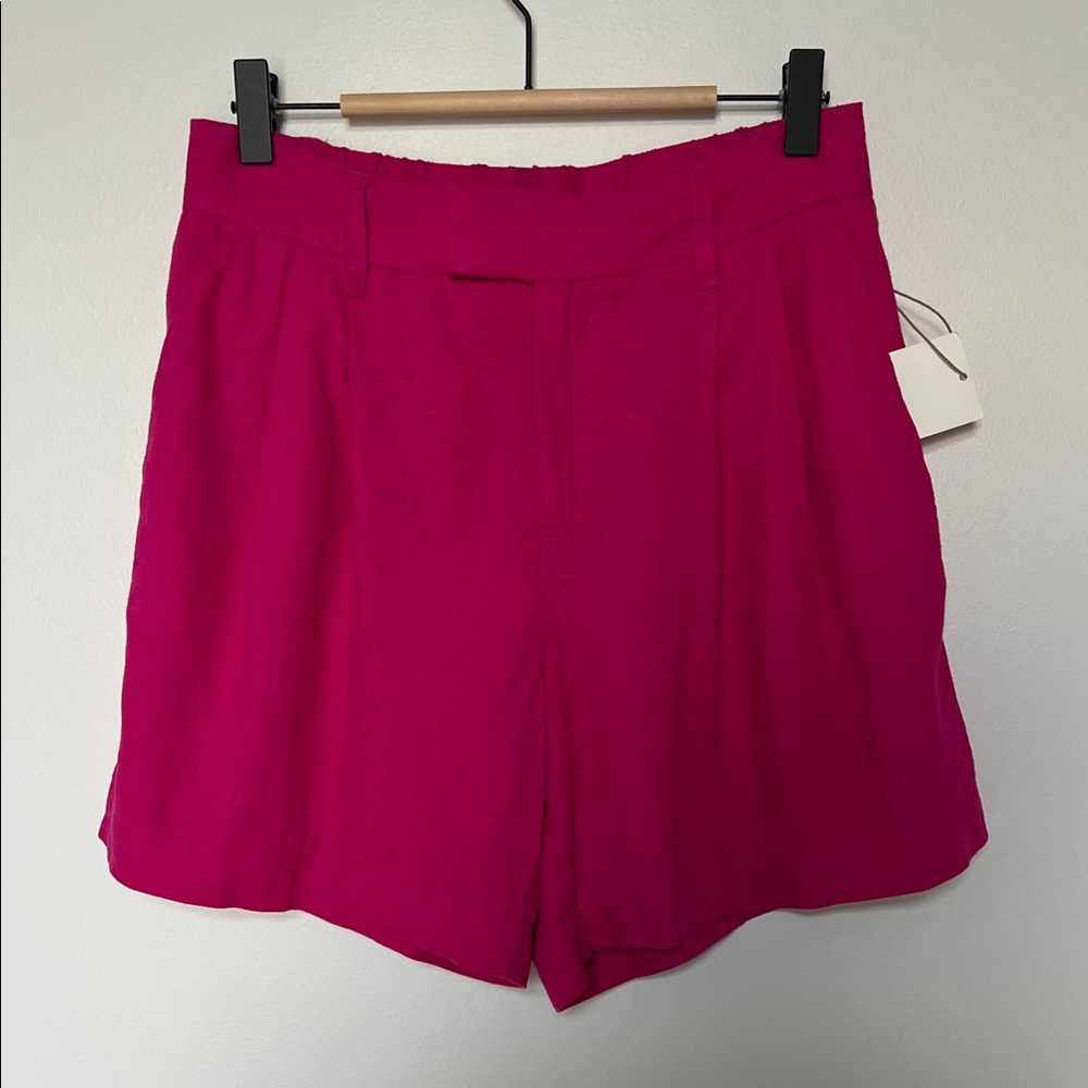 NWT NEW Linen Women's Pink Shorts Size 2
